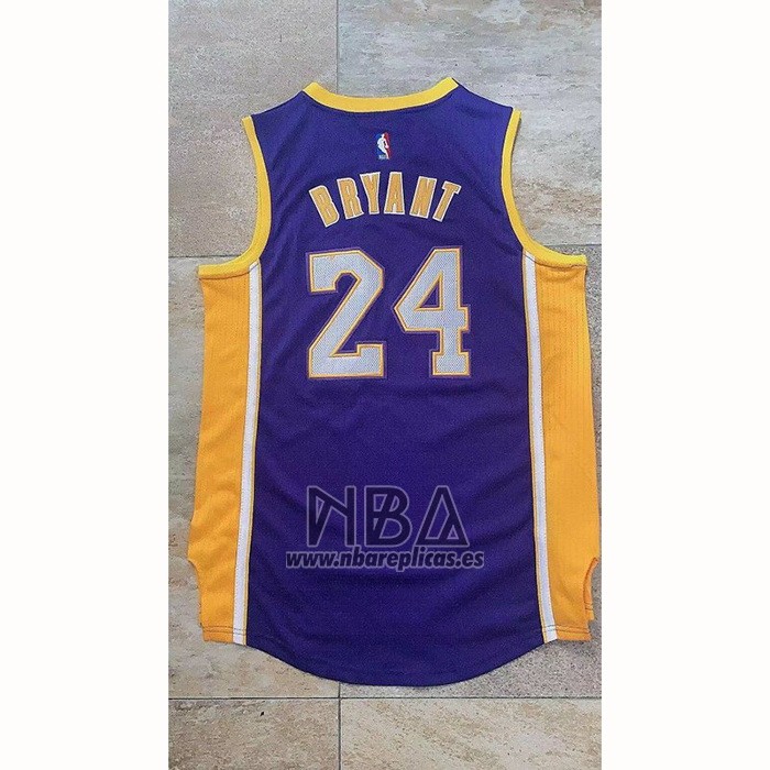 Camiseta Los Angeles Lakers Kobe Bryant NO 24 Violeta